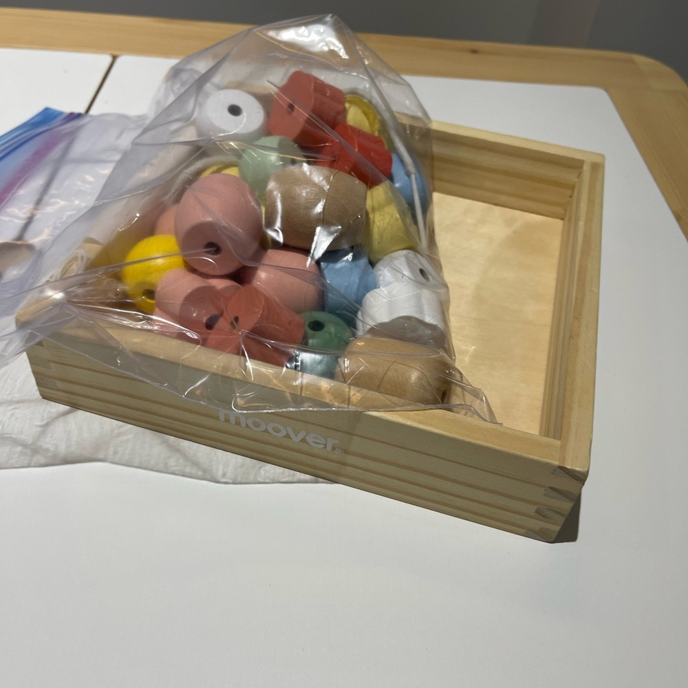 Multicolor Wooden Bead Toy Set